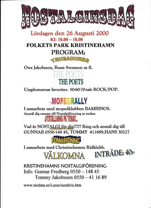 Ett av Kristinehamns Nostalgiförenings arrange, Orf, jag.